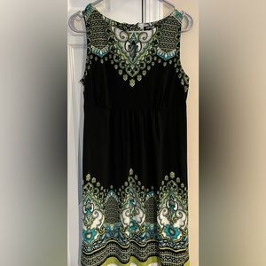 Apt 9 sleeveless keyhole print dress Size M